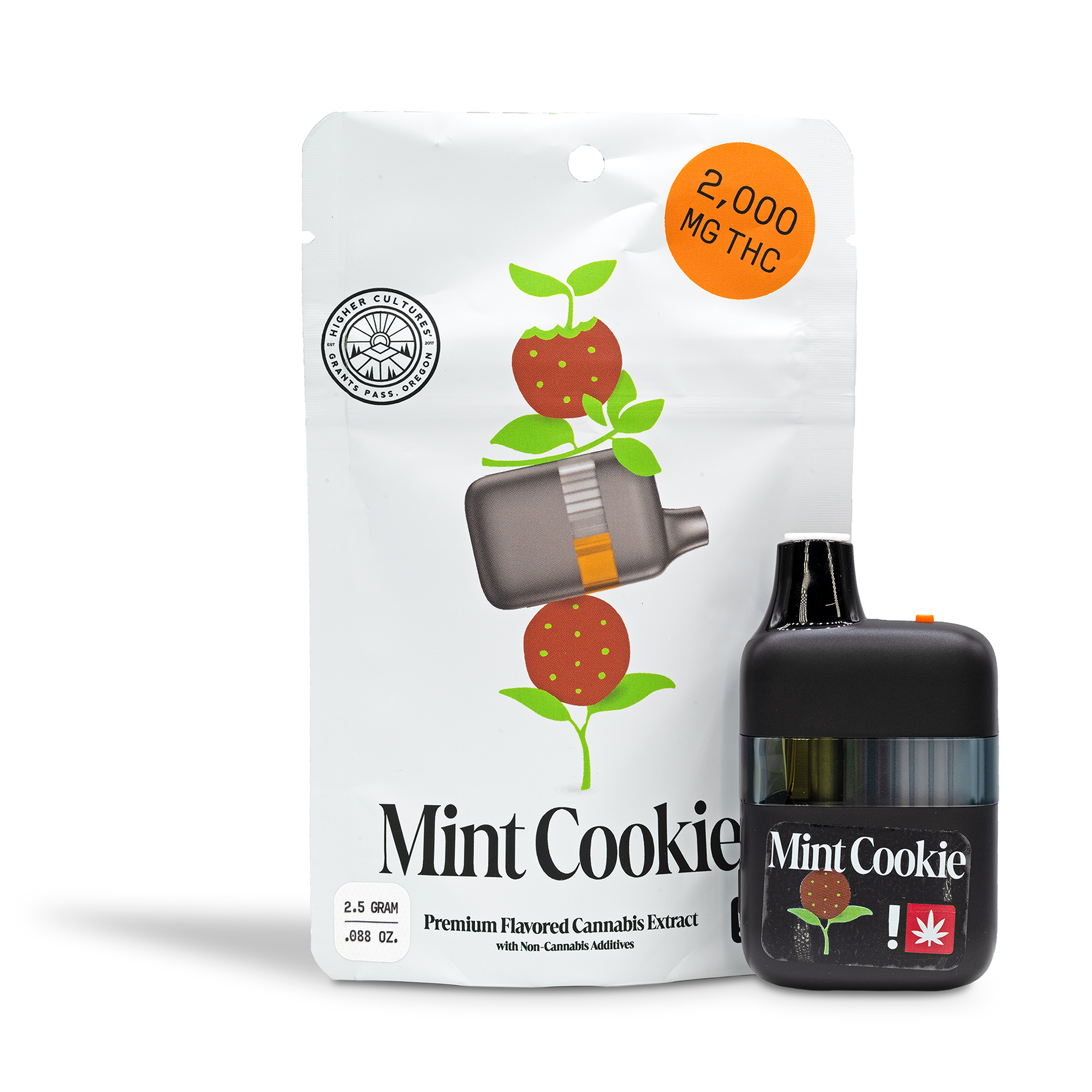 Photograph of product: Higher Cultures - Mint Cookie Flavored Disposable Pod