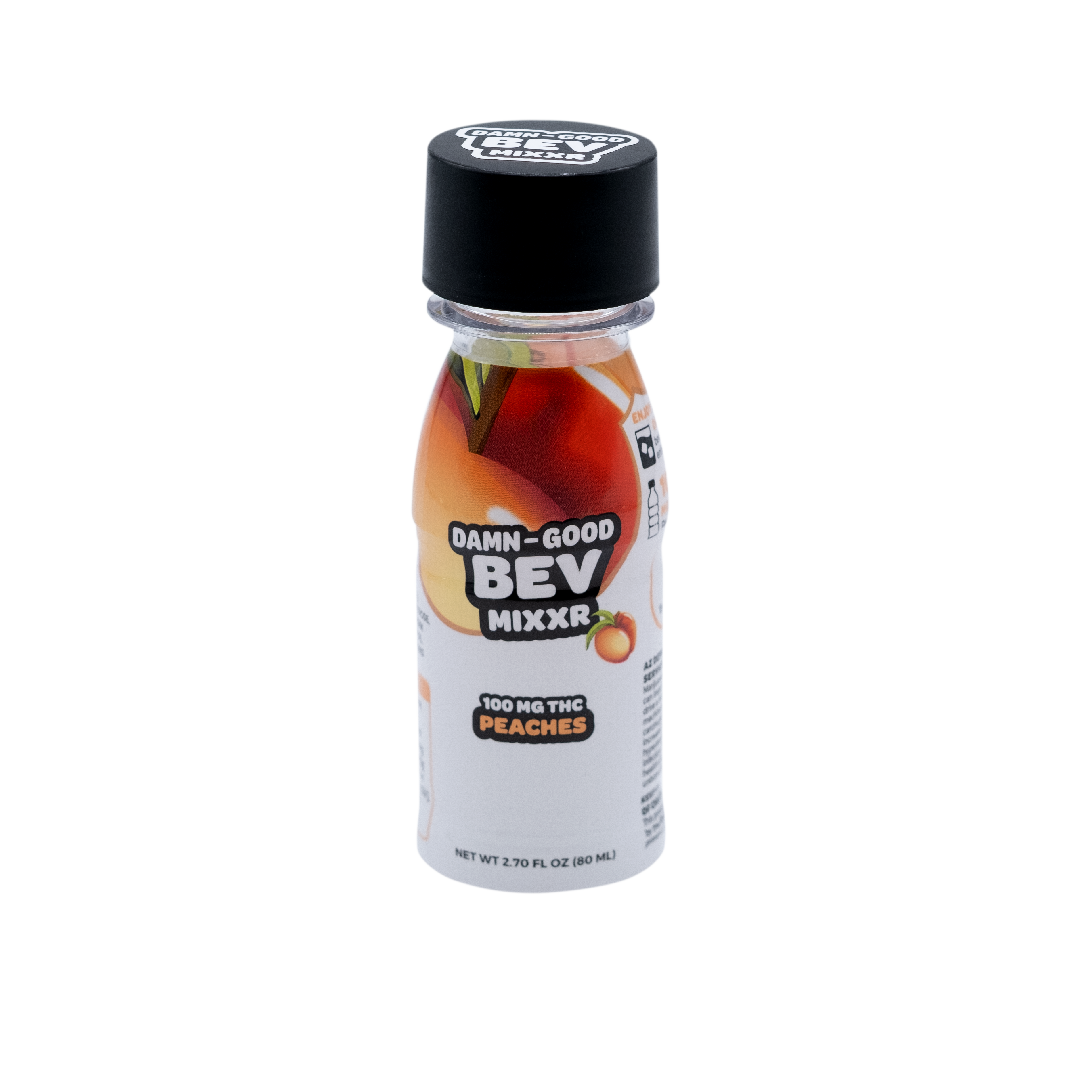Photograph of product: Damn Good Bev Mixxr 100 MG Peaches