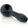 Photograph of product: GRAV | Sandblasted Glass Spoon 4" | Black