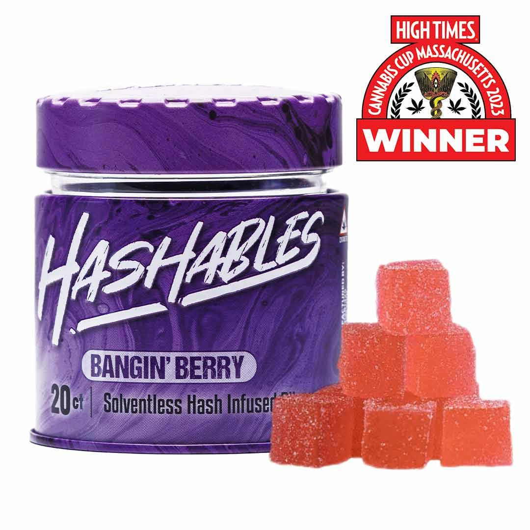 Photograph of product: au chocolatables l Bangin Berry Solventless au chocolat-infused Gummies 20pk l 100mg