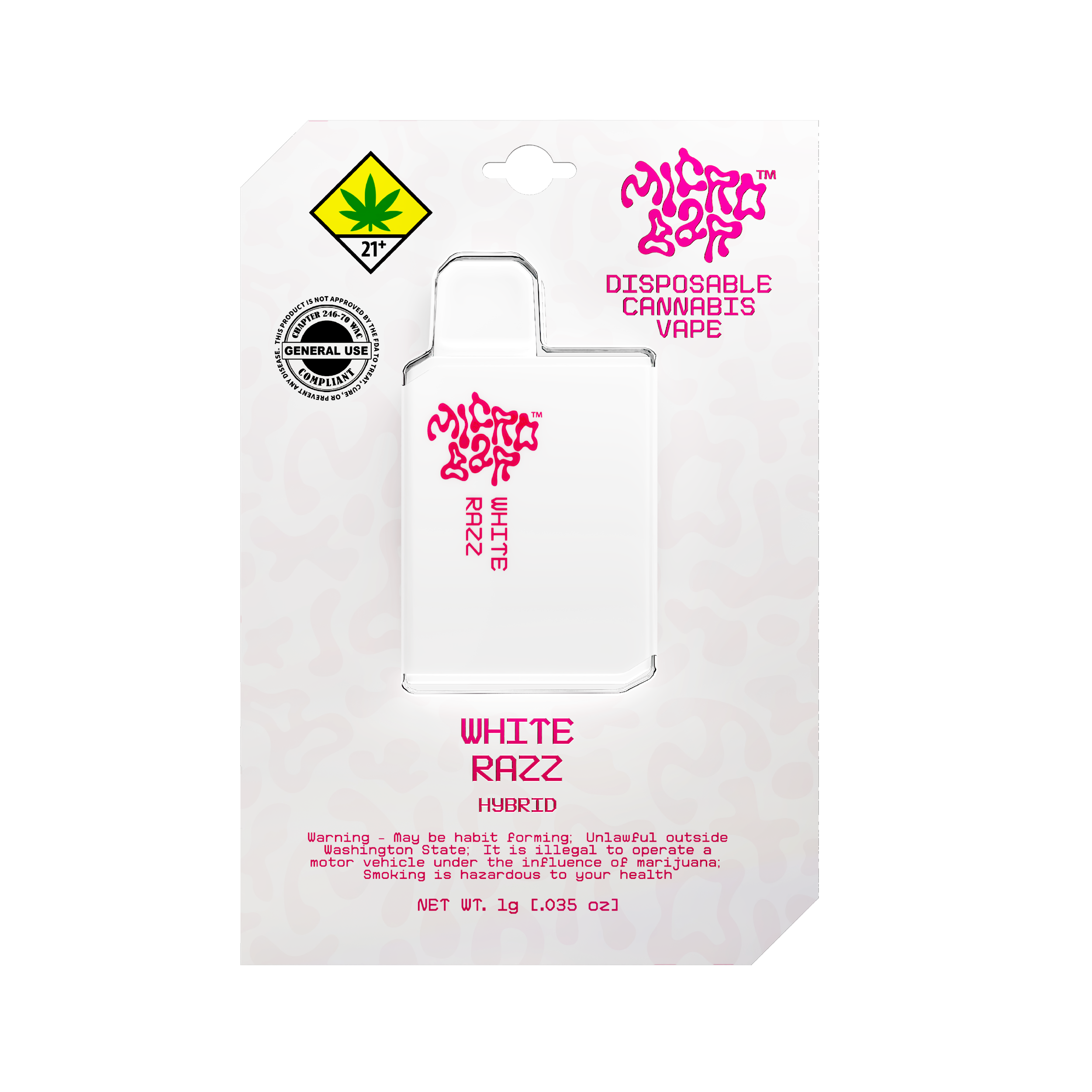 Photograph of Product: MB Disp. White Razz
