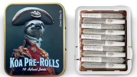 Photograph of product: 10pk Napoleon's Complex Infused Prerolls - KOA