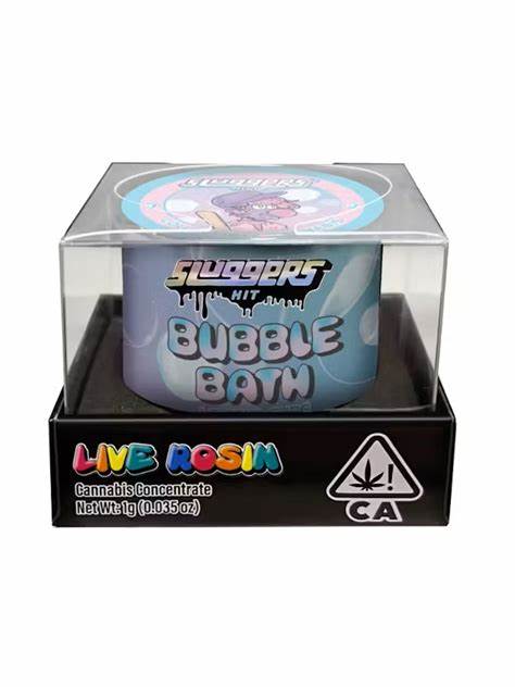 Photograph of product: Sluggers - Bubble Bath 1g Live Rosin Oui'd