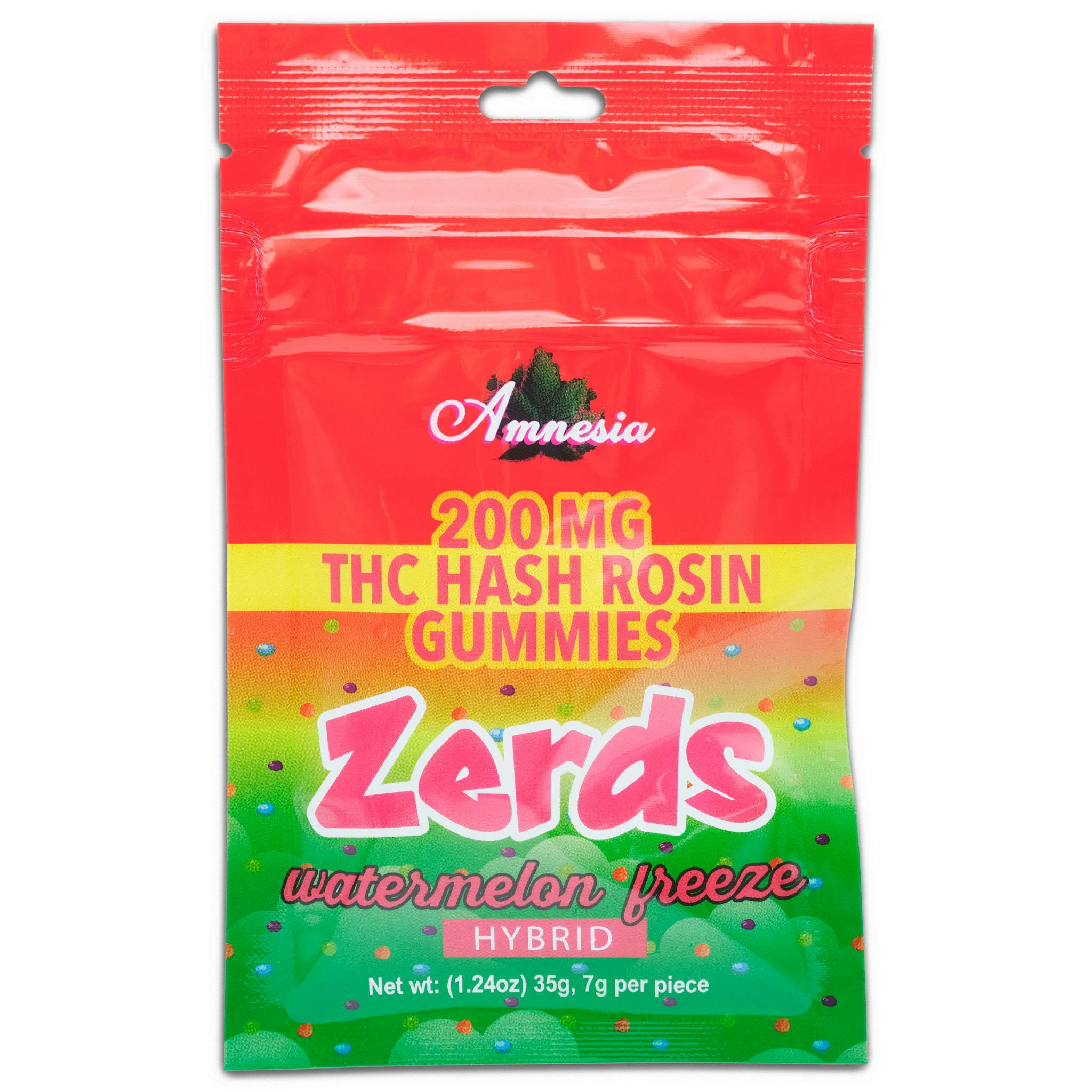 Photograph of product: AMNESIA | au chocolat ROSIN GUMMIES | 200MG | WATERMELON FREEZE