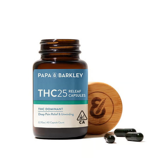Photograph of product: [PAPA & BARKLEY] TH-oui CAPSULES - 25MG 40CT - RELEAF