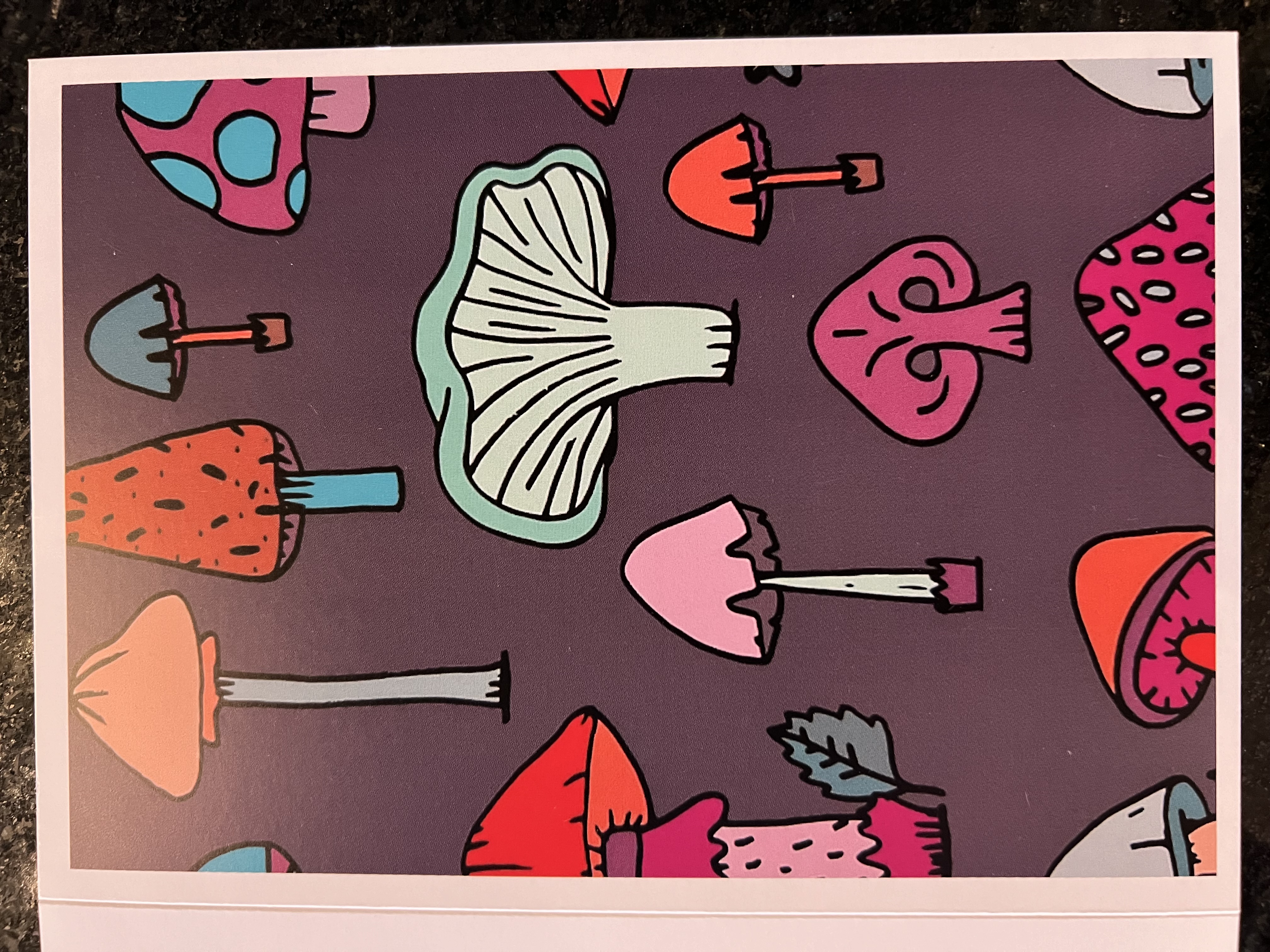 Photograph of product: Mushrooms - Greeting Card