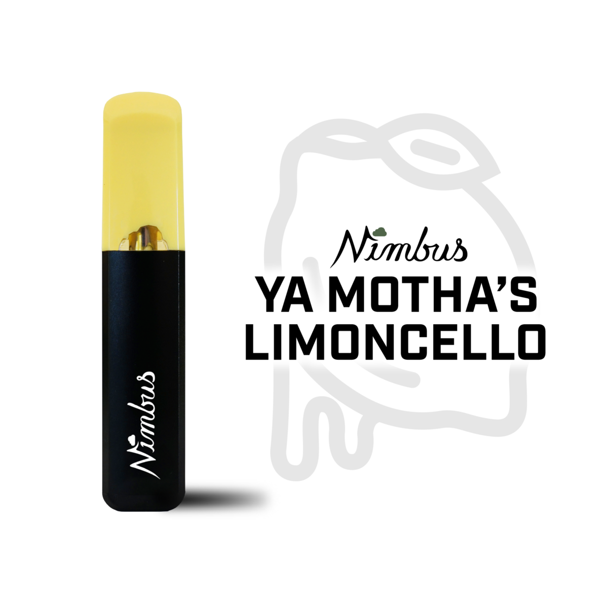Photograph of product: Nimbus | Ya Motha's Limoncello (H) Disposable Distillate Vape | .5g