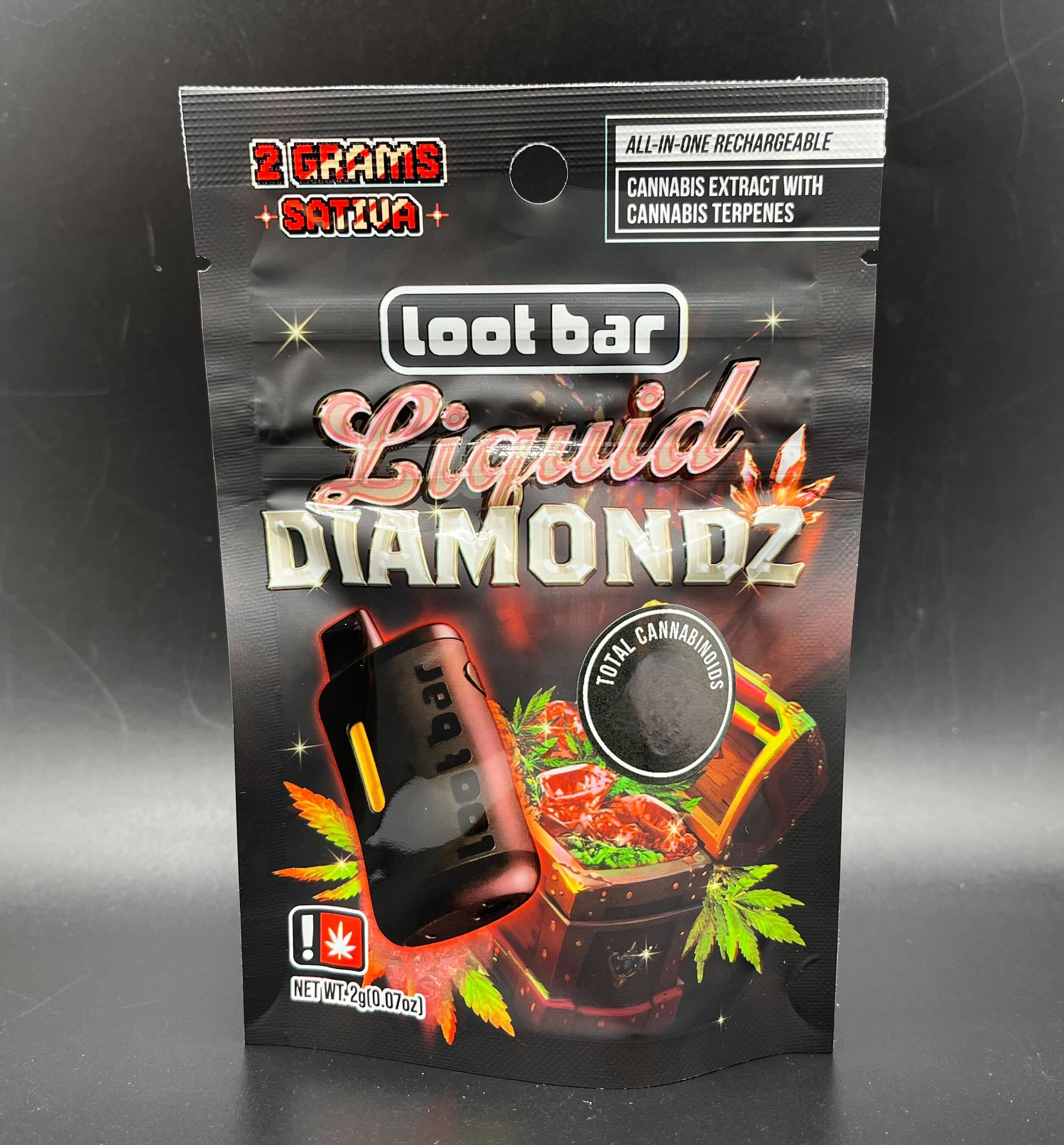 Photograph of product: AIO Liquid Diamonds Disposable | Cinderella 99 | 2g