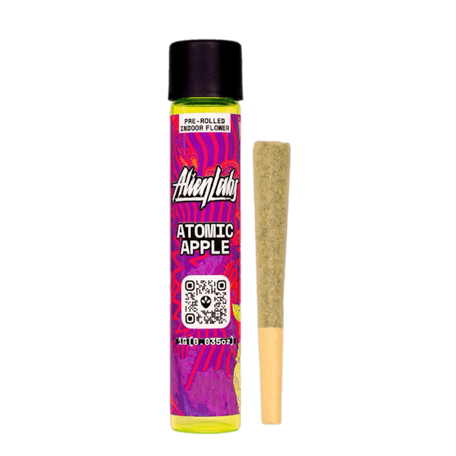 Photograph of product: *Atomic Apple Pre-Roll 1g - 