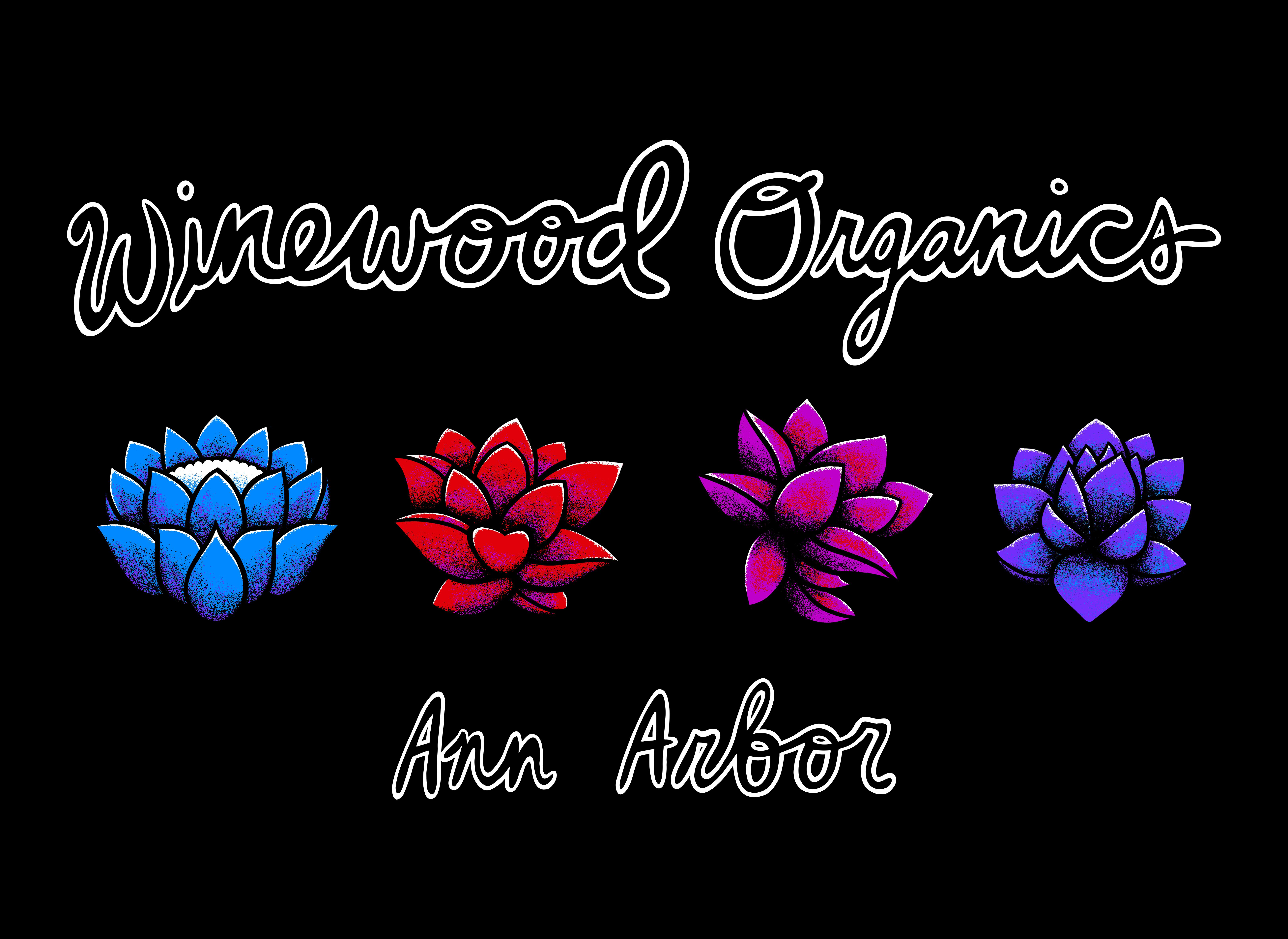 Photograph of product: Black Flower Mural Hoodie