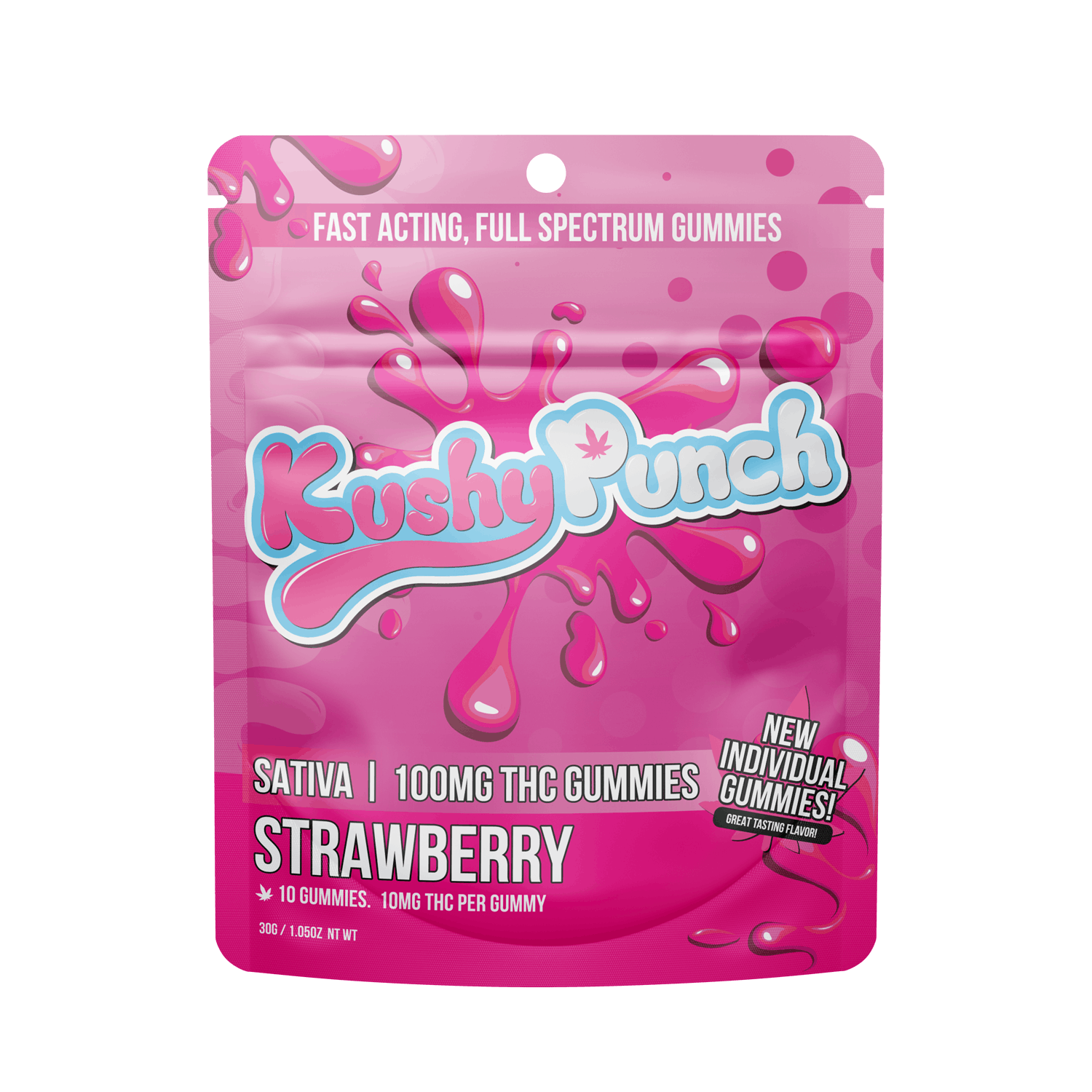 Photograph of product: Kushy Punch | Oui'd Strawberry GUMMIES 100MG