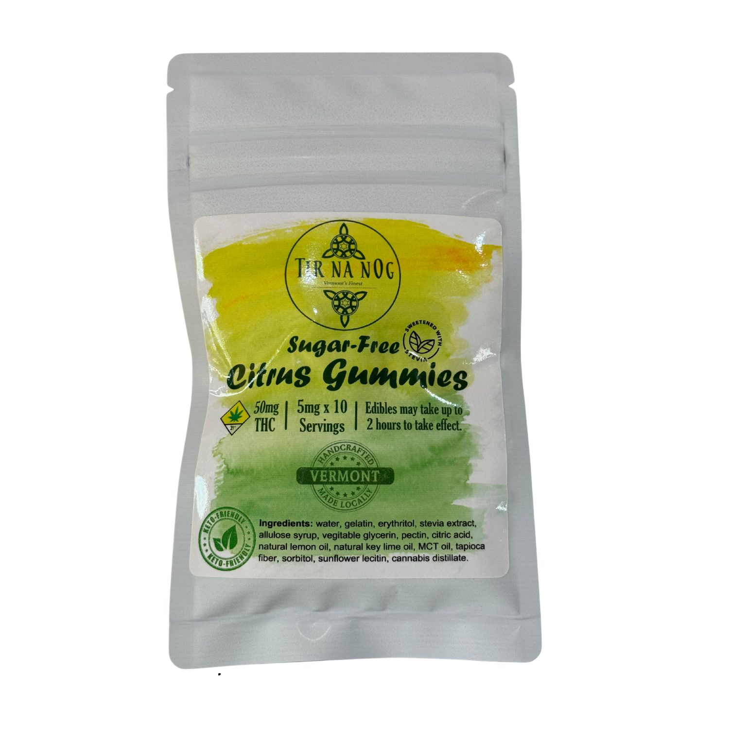 Photograph of Product: Sugar Free Blackberry Apricot Gummies | 100mg | TirNaNog