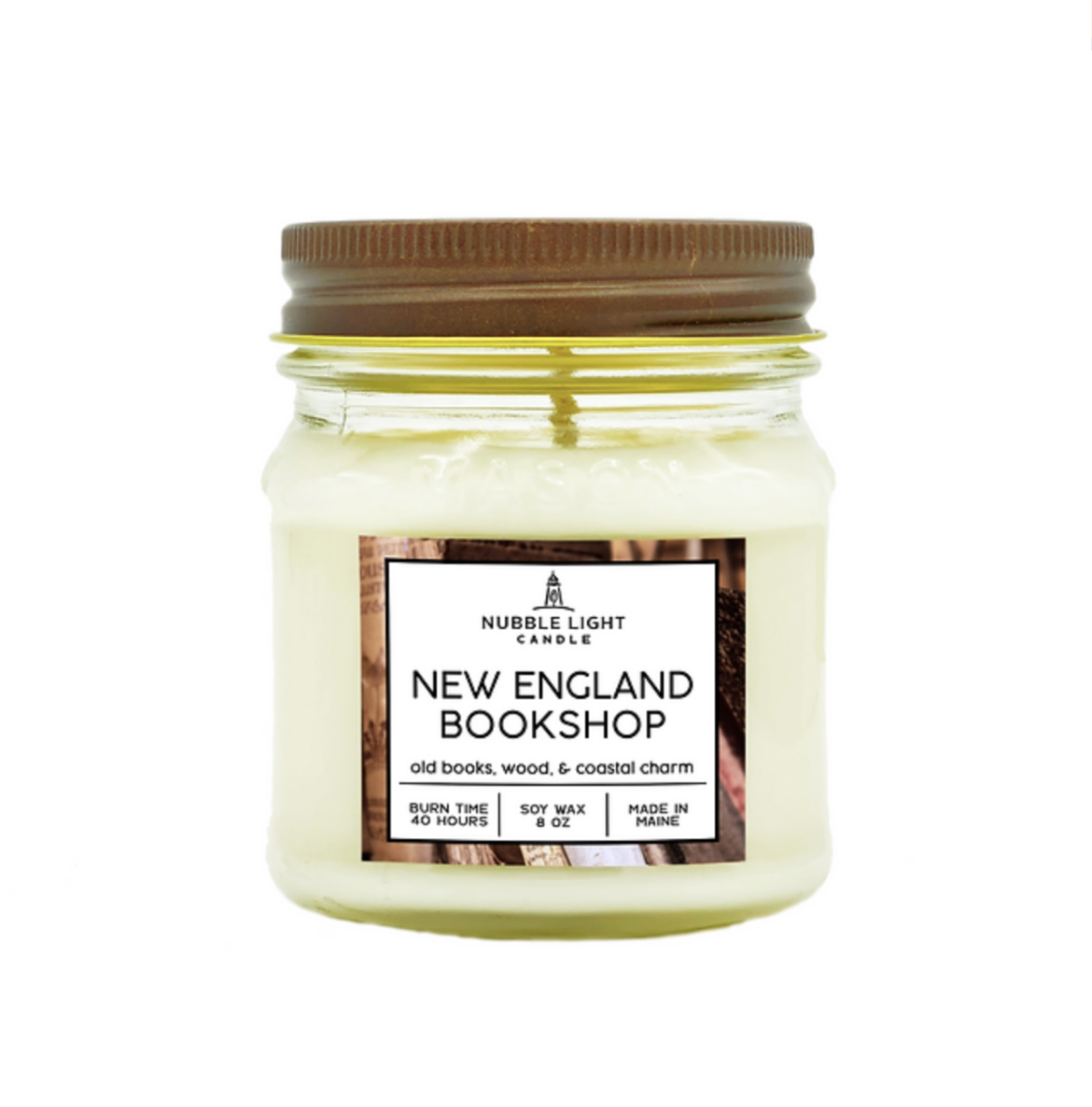 Photograph of product: Nubble Light Candle Co. New England Bookshop
