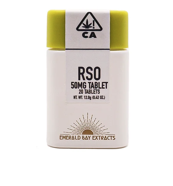 Photograph of product: Apples & Bananas (H) 50mg RSO Tablets 1000mg - Emerald Bay Extracts