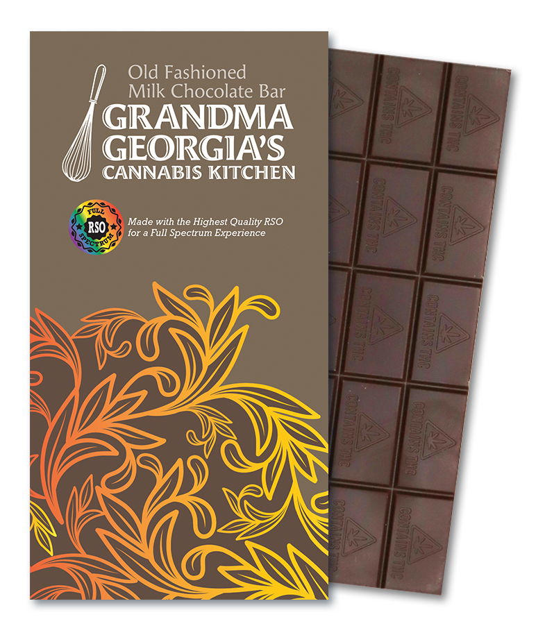 Photograph of product: RSO Milk Chocolate Bar 1100mg 20pk MED