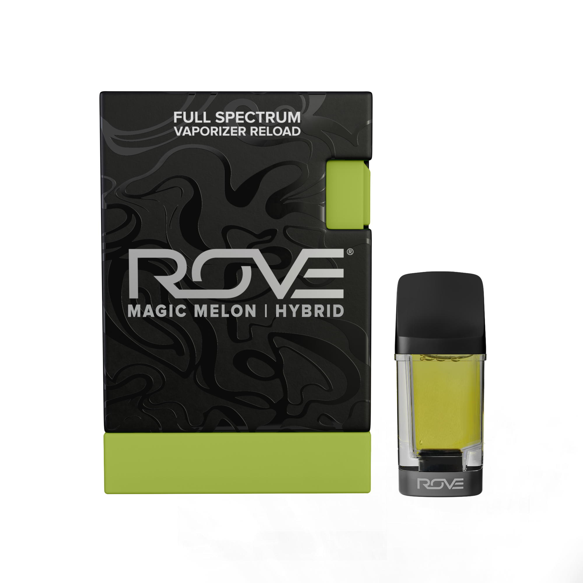 Photograph of product: Rove Reload | Pod | Hybrid | Magic Melon | Full Spectrum Live Resin Melted Diamonds