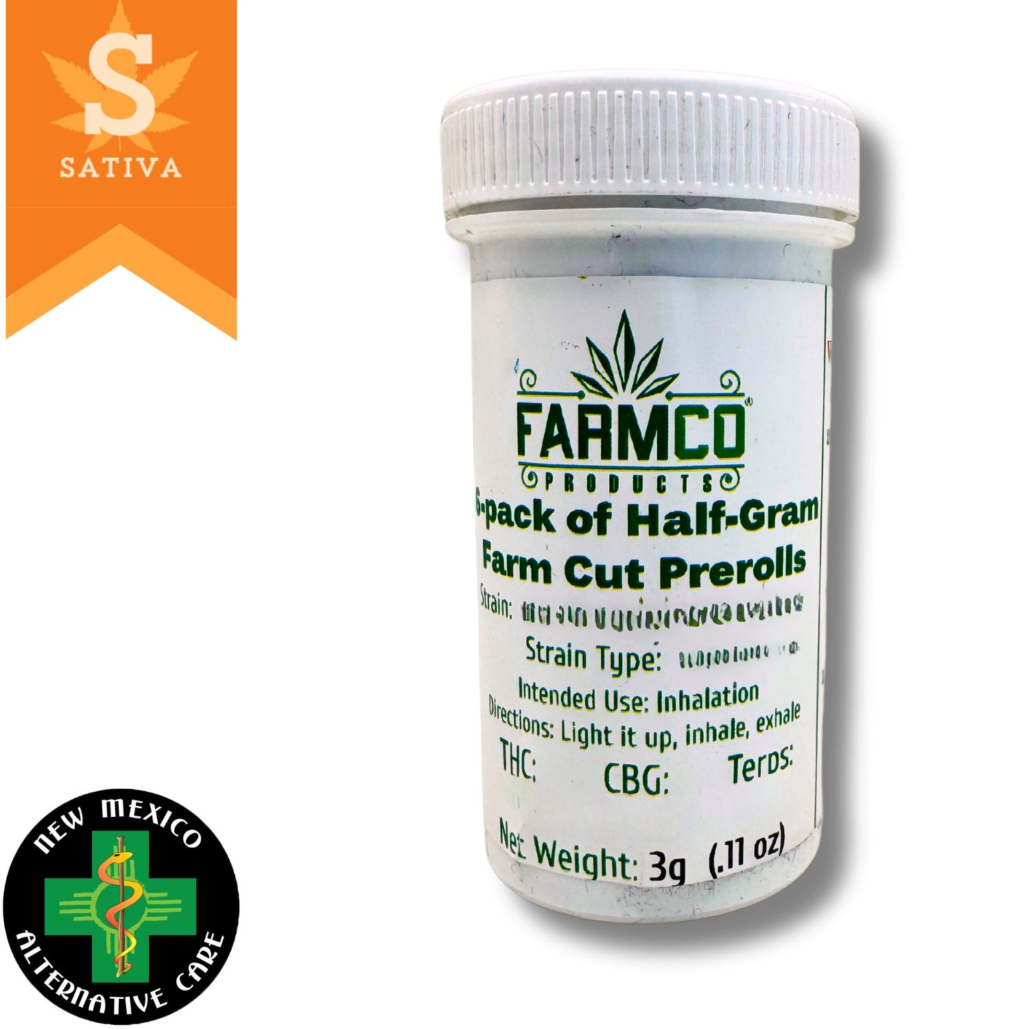 Photograph of product: NMAC | Pre-Rolls | Non-Infused | 6pk | Goji OG