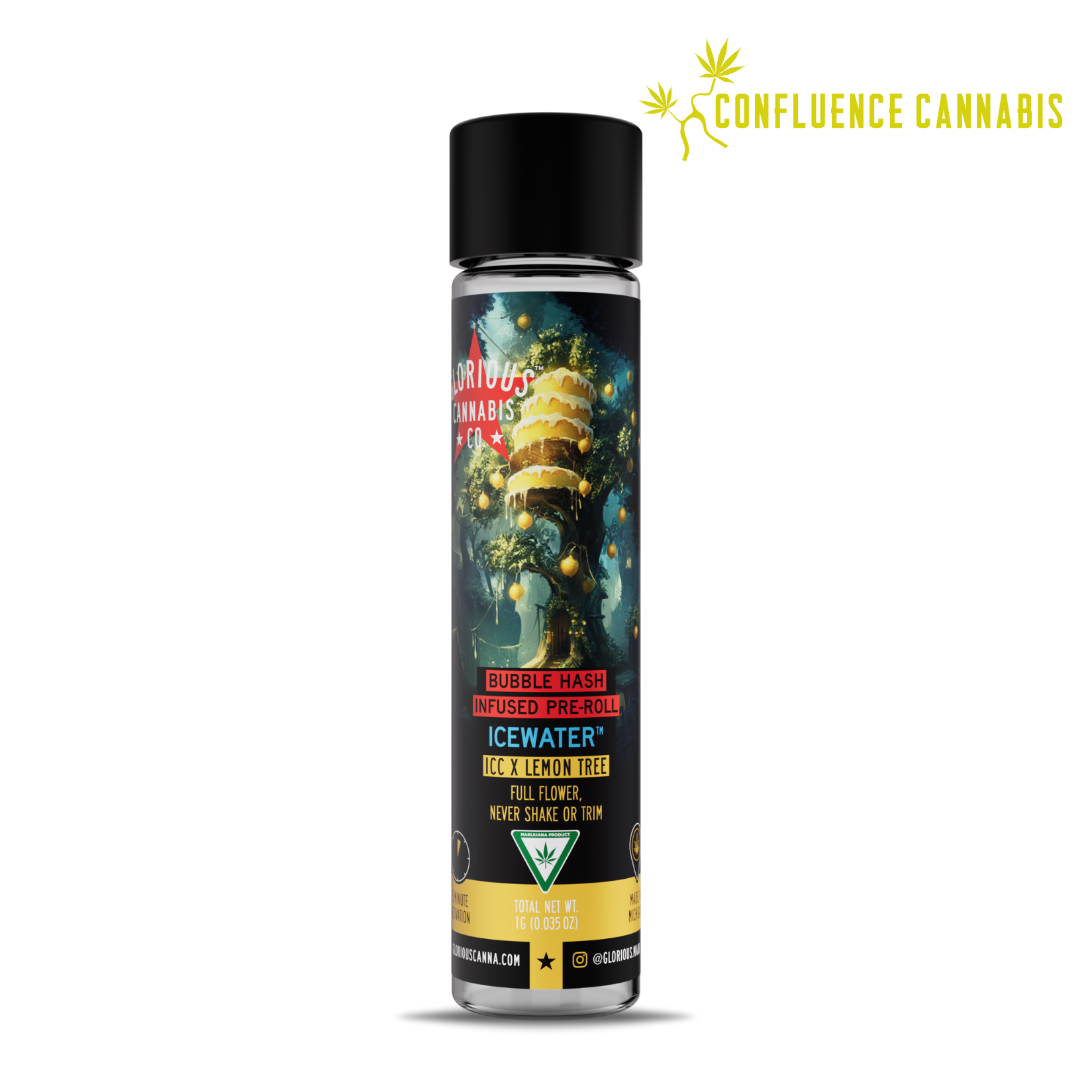 Photograph of product: Ice Cream Cake x Lemon Tree Bubble au chocolat (Infused) PREROLL