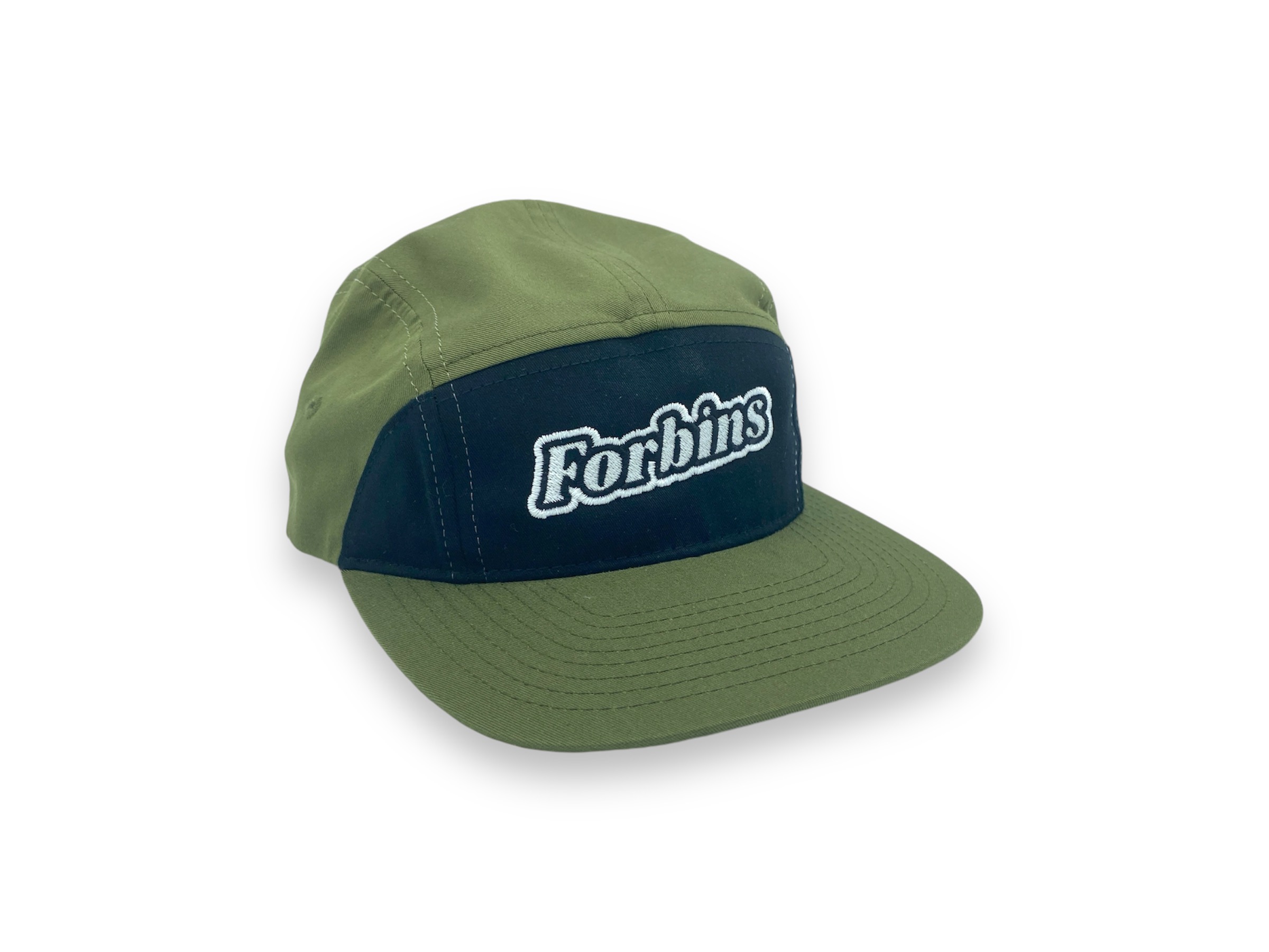 Photograph of product: Forbins - Green/Black - 7 Panel Hat
