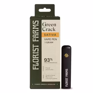 Photograph of product: FLORIST FARMS | AIO VAPE | GREEN CRACK