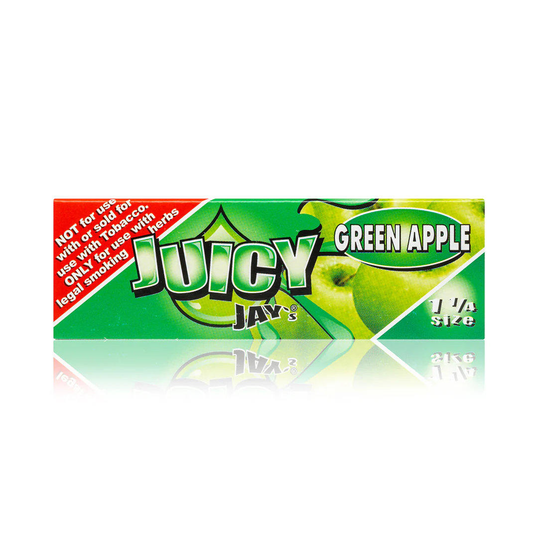 Photograph of product: Juicy Jay's | Green Apple | Rolling Paper | 1 1/4 Size
