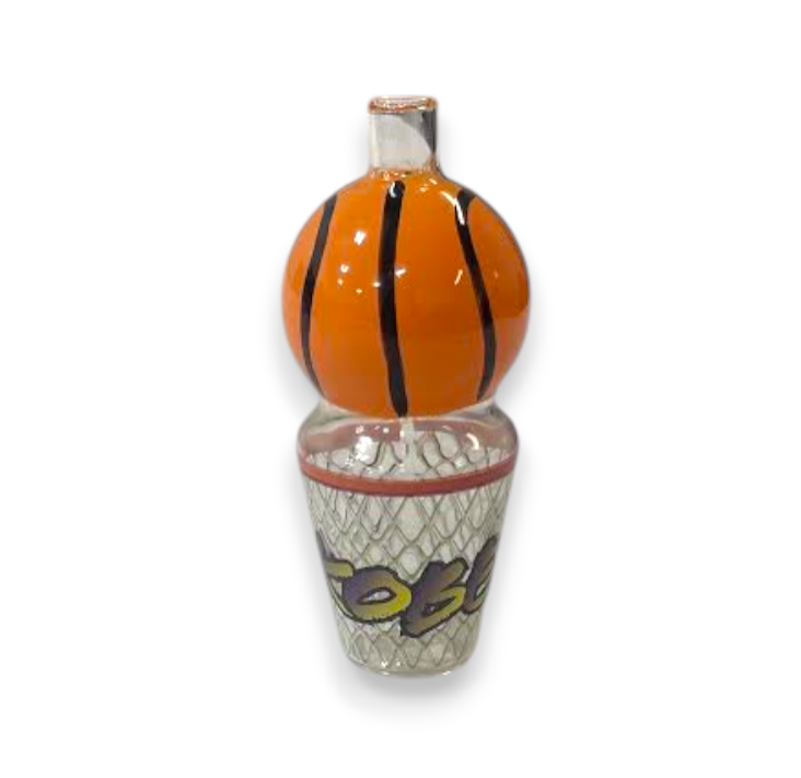 Photograph of product: 4" Slam Dank Basketball Hand Pipe - Orange