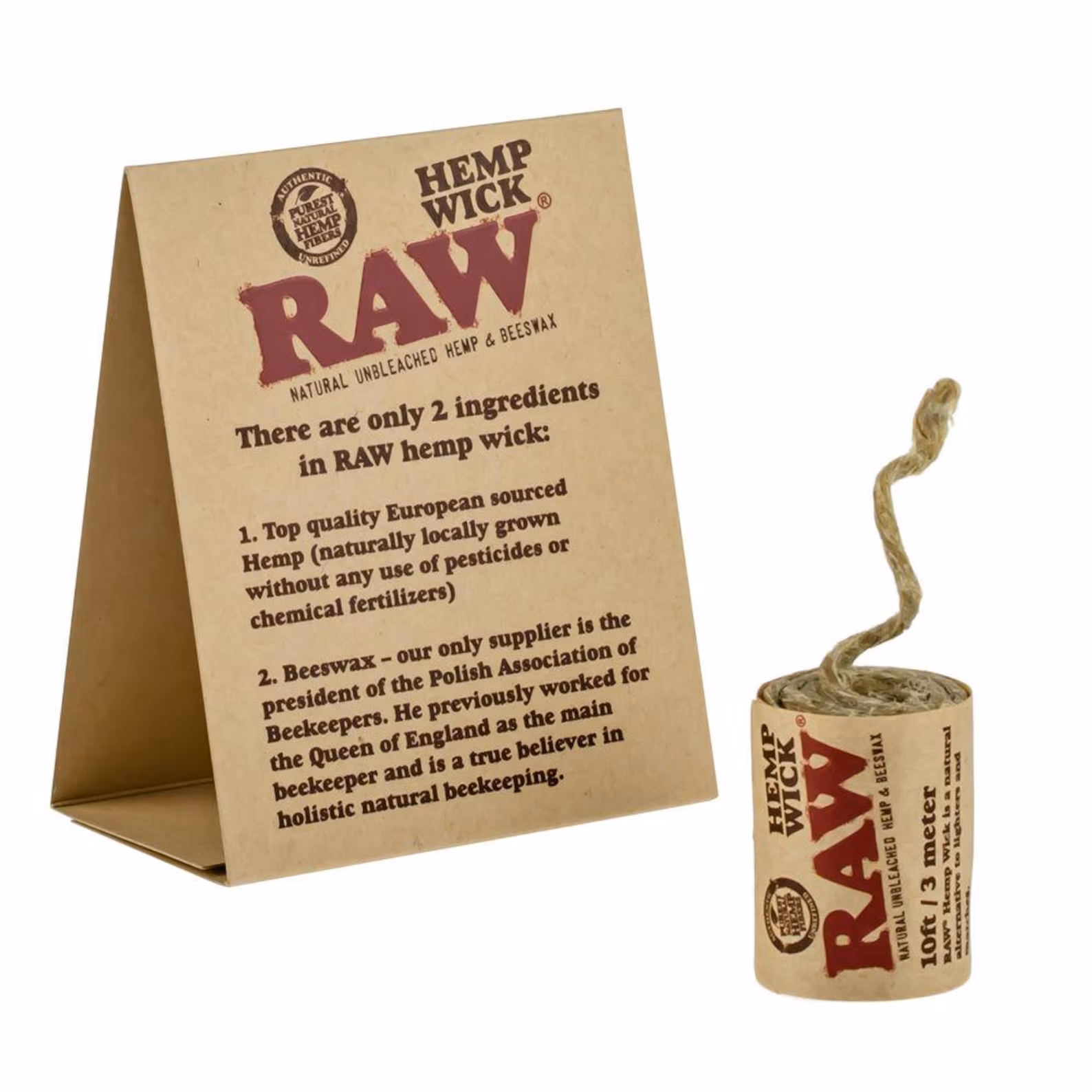 Photograph of product: RAW Hemp Wick |10ft