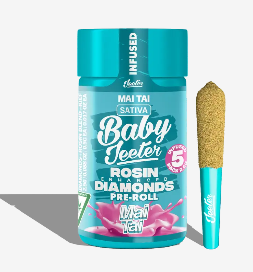 Photograph of product: 5 PACK - Mai Tai 0.5g Oil + Kief + Terp Infused 0.5g Prerolls (2.5g)