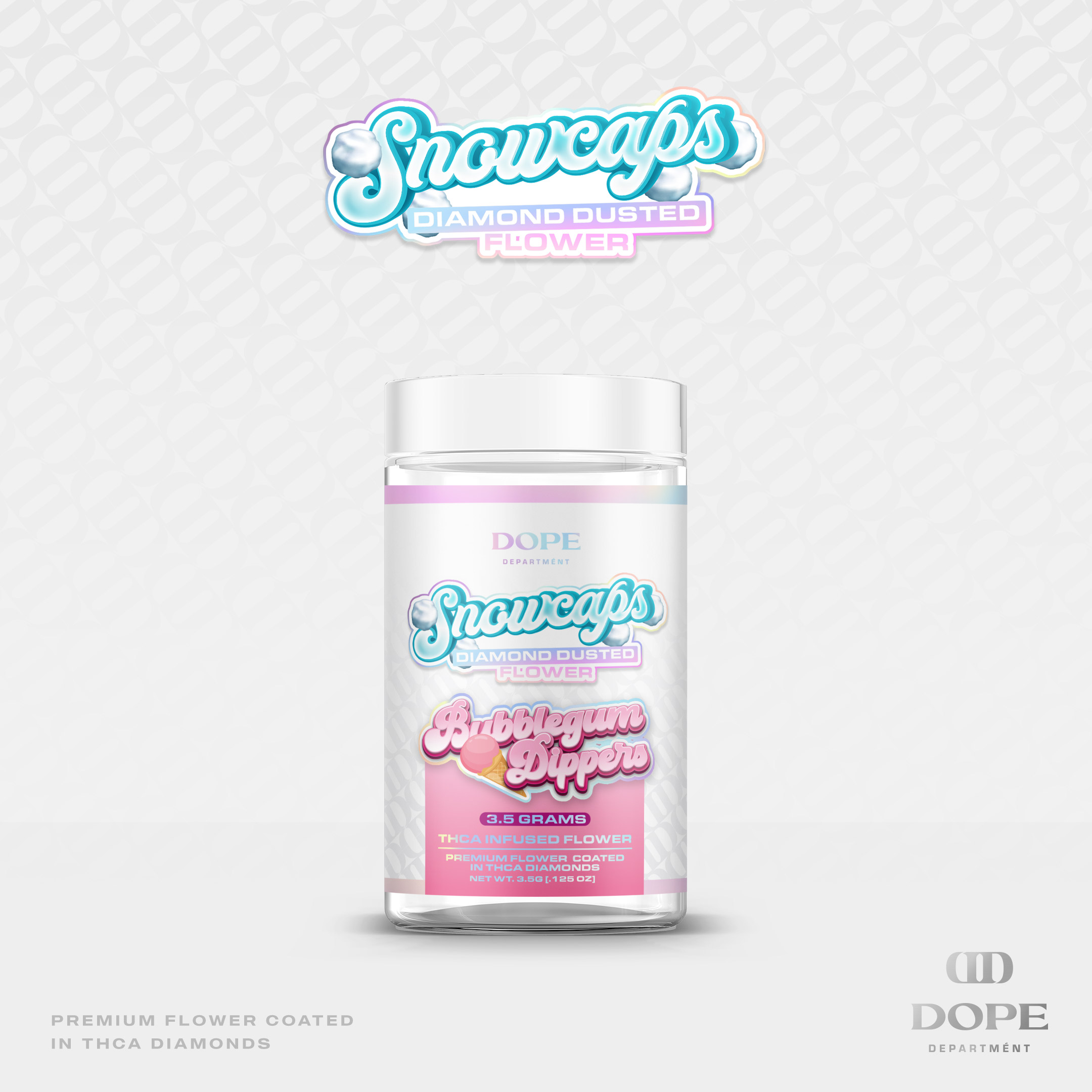 Photograph of product: Bubblegum Dippers Snowcaps Pre-Pack - 3.5g