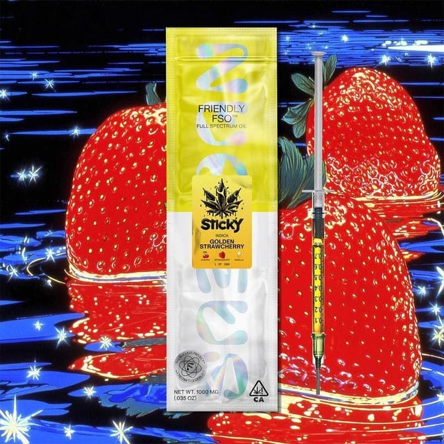 Photograph of product: Golden Strawcherry - Indica - 1g Live NURESIN Applicator