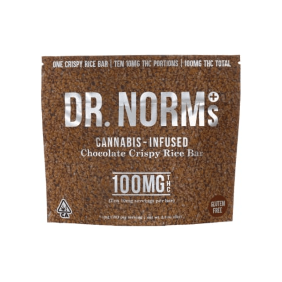 Photograph of product: Dr. Norm's - Chocolate - 100MG -  Rice Crispy