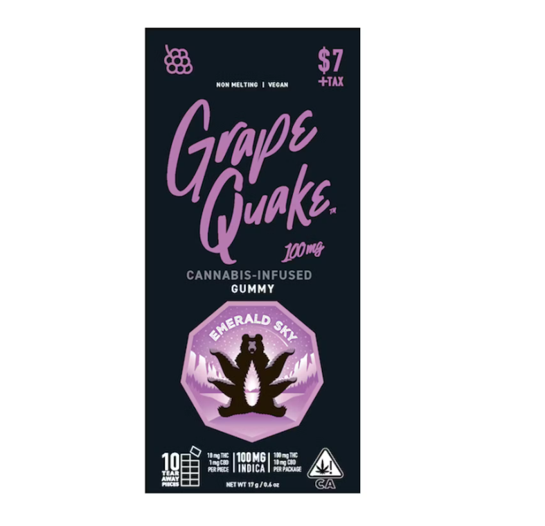 Photograph of product: Grape Quake Oui'd 100mg
