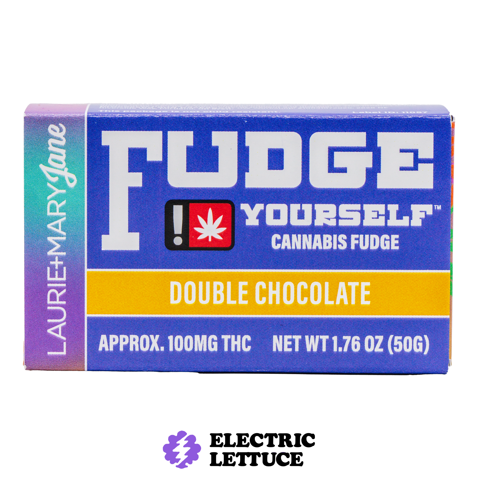 Photograph of product: Laurie + Mary Jane Double Chocolate Fudge 100mg