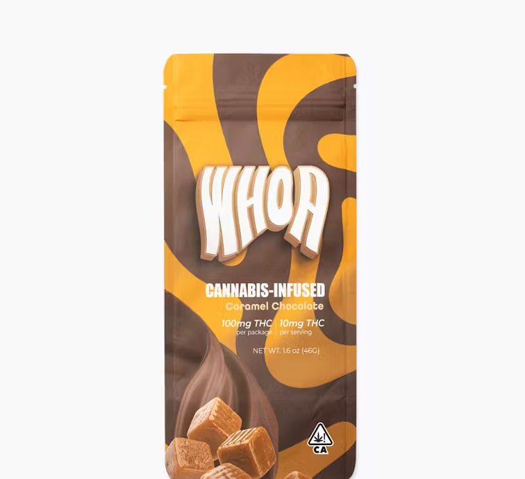 Photograph of product: Caramel Chocolate Bar 100mg