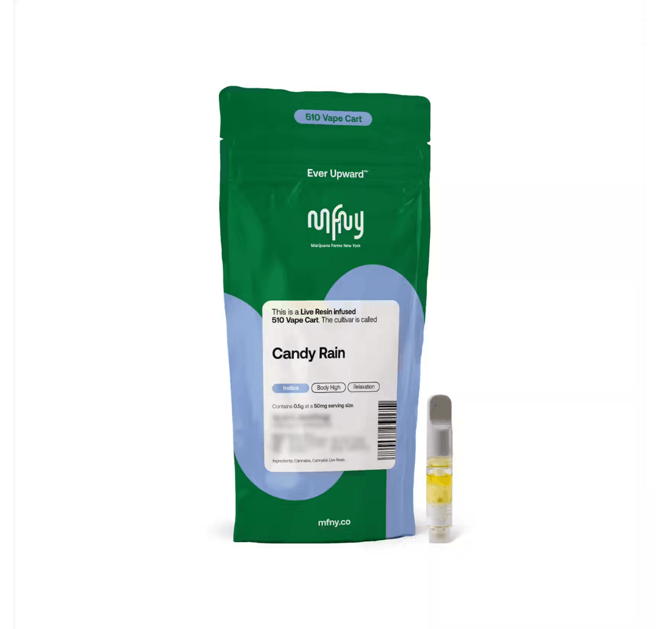 Photograph of product: Candy Rain | Live Resin Cartridge | .5g