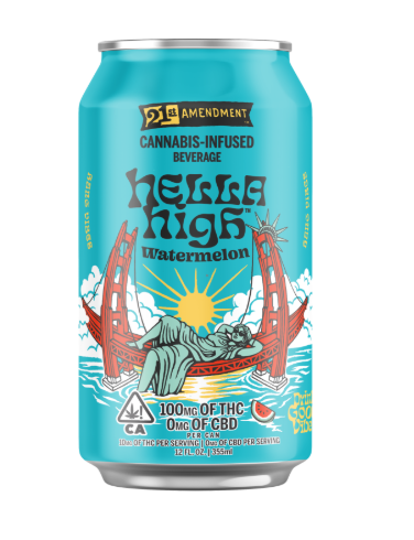 Photograph of product: 21st Amendment | Bev 100mg | Watermelon