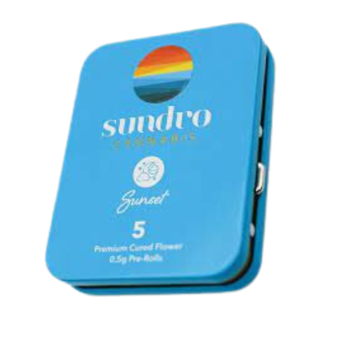 Photograph of product: Sundro: Pre-Roll Pack | Strawberry Cheesecake | 0.5g | 5pk