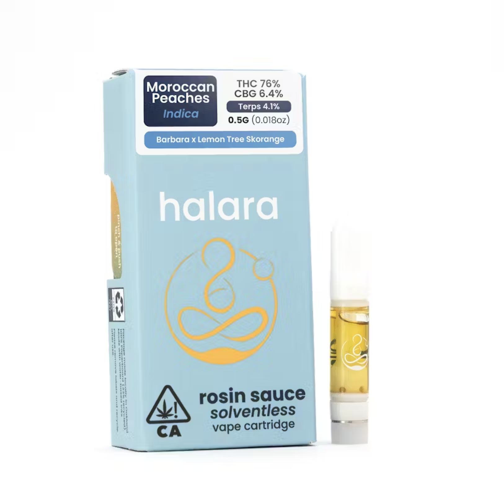 Photograph of Product: Halara Rosin Sauce Cart 1g - Moroccan Peaches (I)