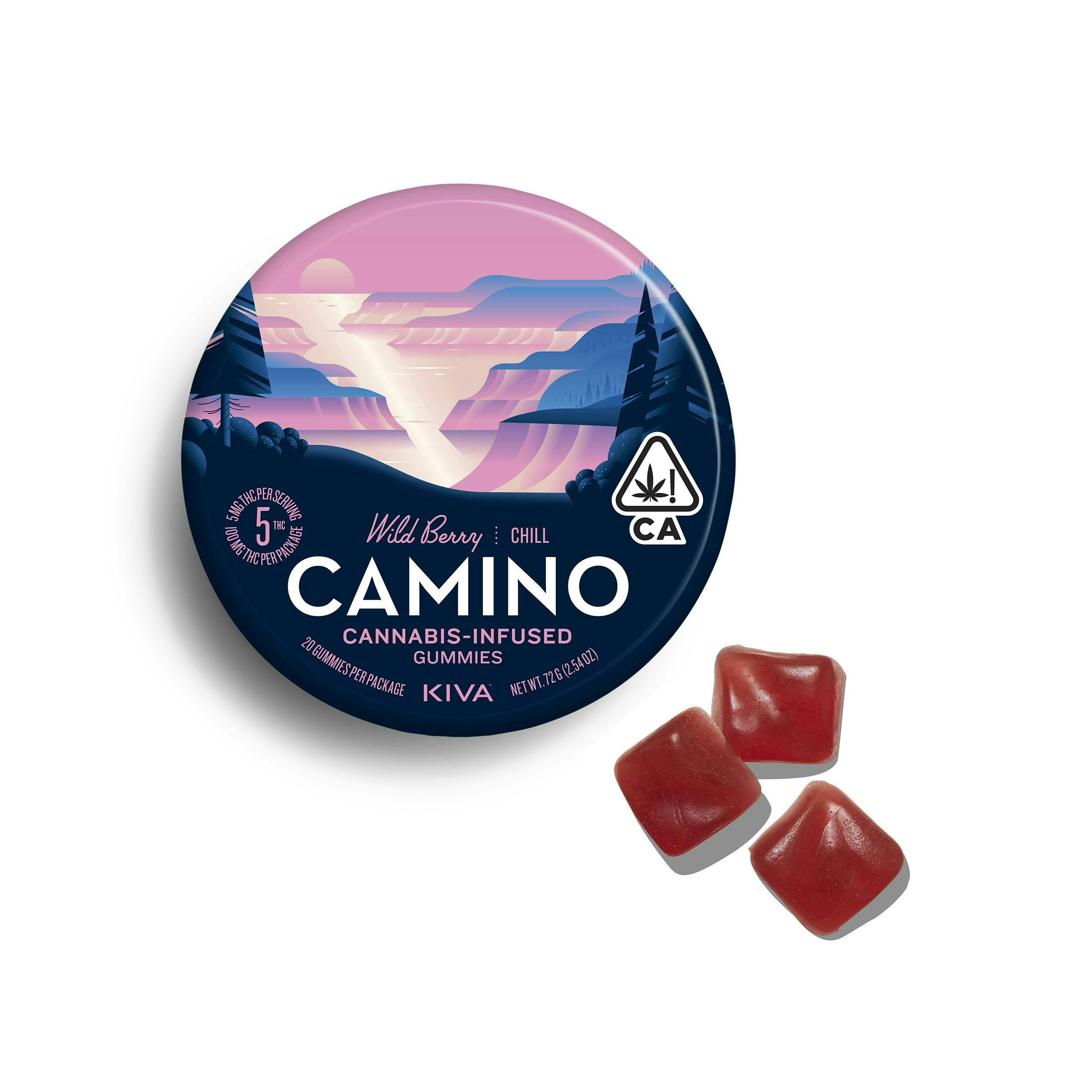 Photograph of product: Camino - Wild Berry Chill Gummies - 100mg