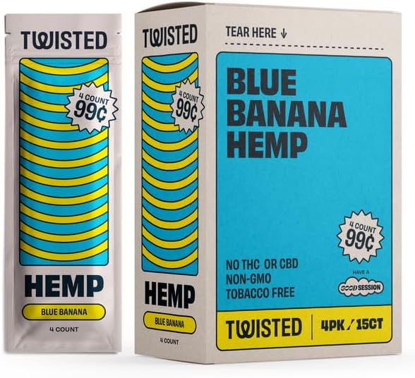 Photograph of Product: Twisted Hemp Wrap // Blue Banana