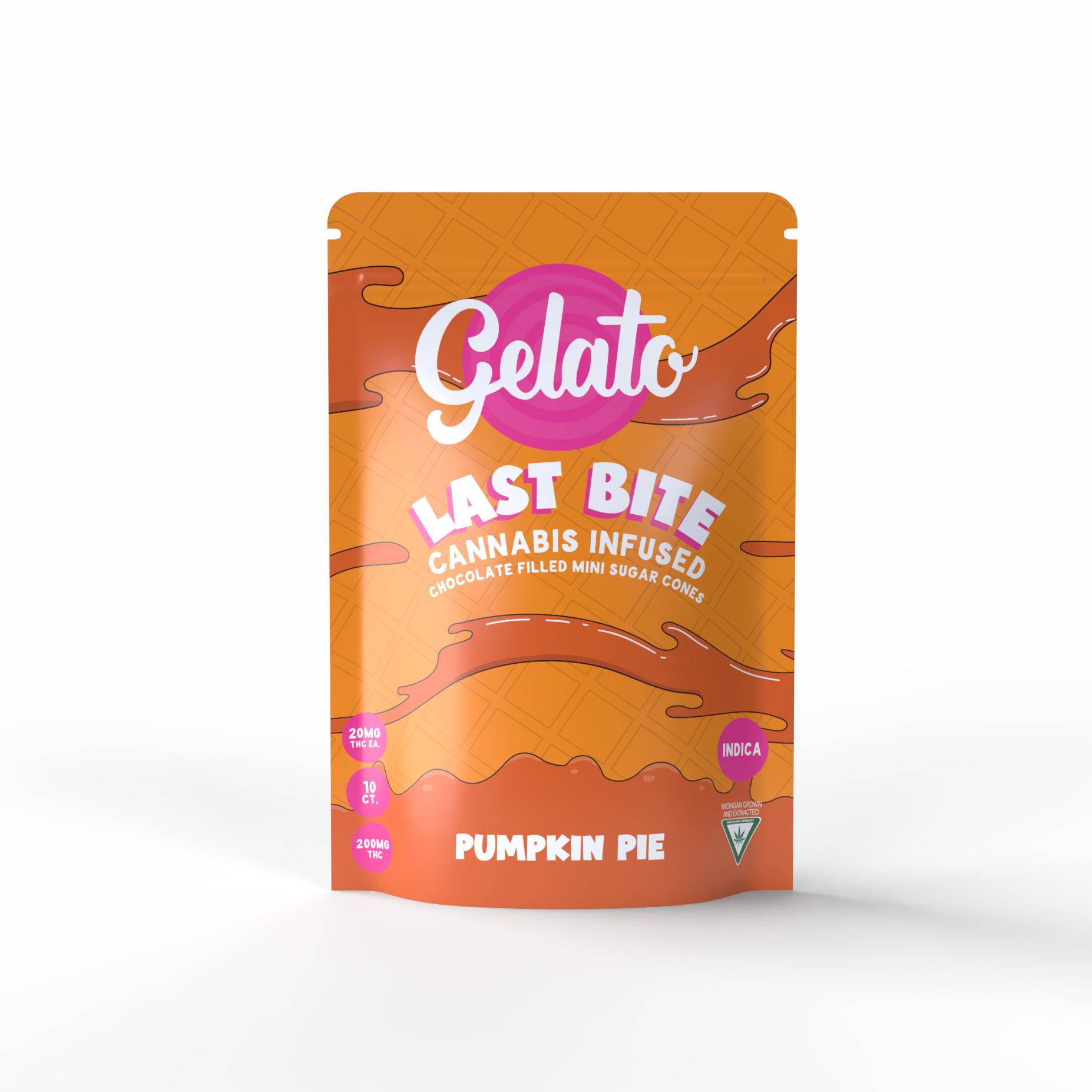 Photograph of product: Gelato Last Bite- Pumpkin Pie 10pk-200mg
