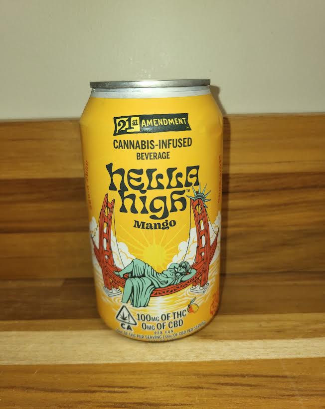 Photograph of product: 21st Amendment | Hella High Mango | 100mg