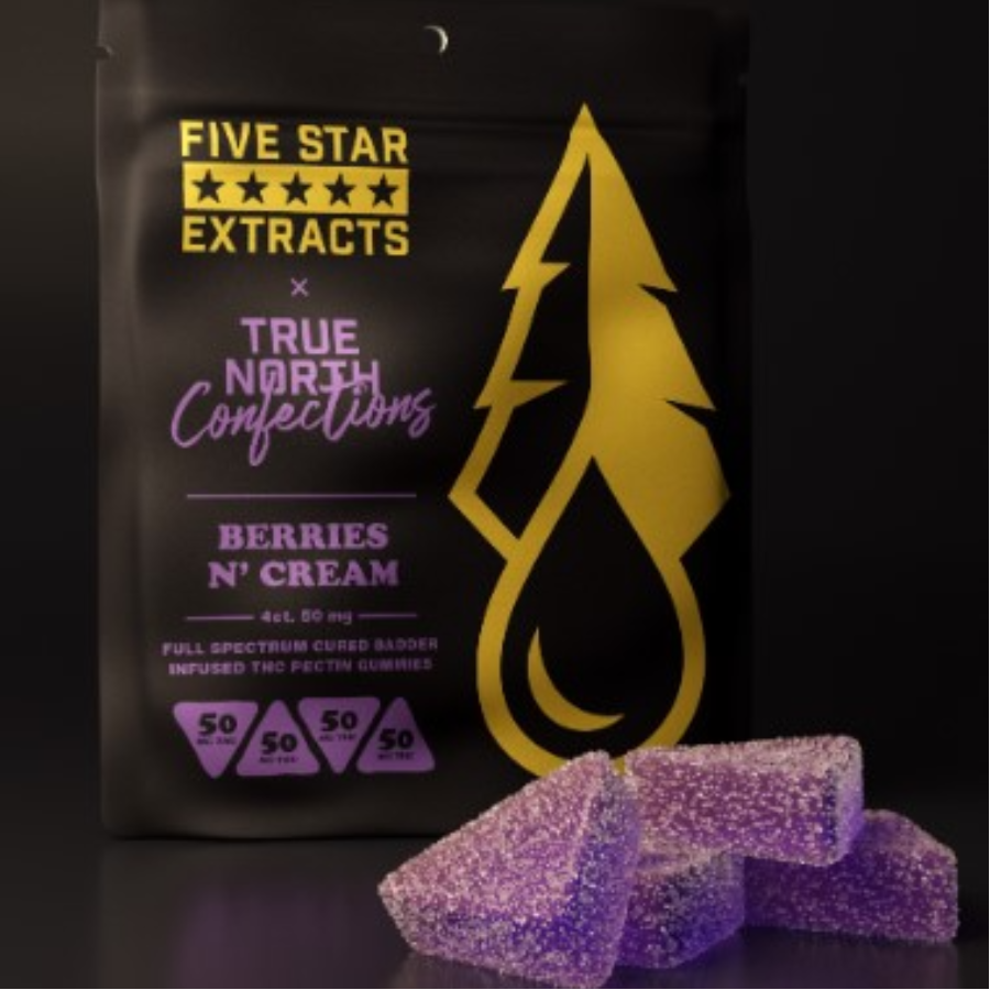 Photograph of product: Berries n' Cream (4x50mg) 200mg Full Spectrum Gummies