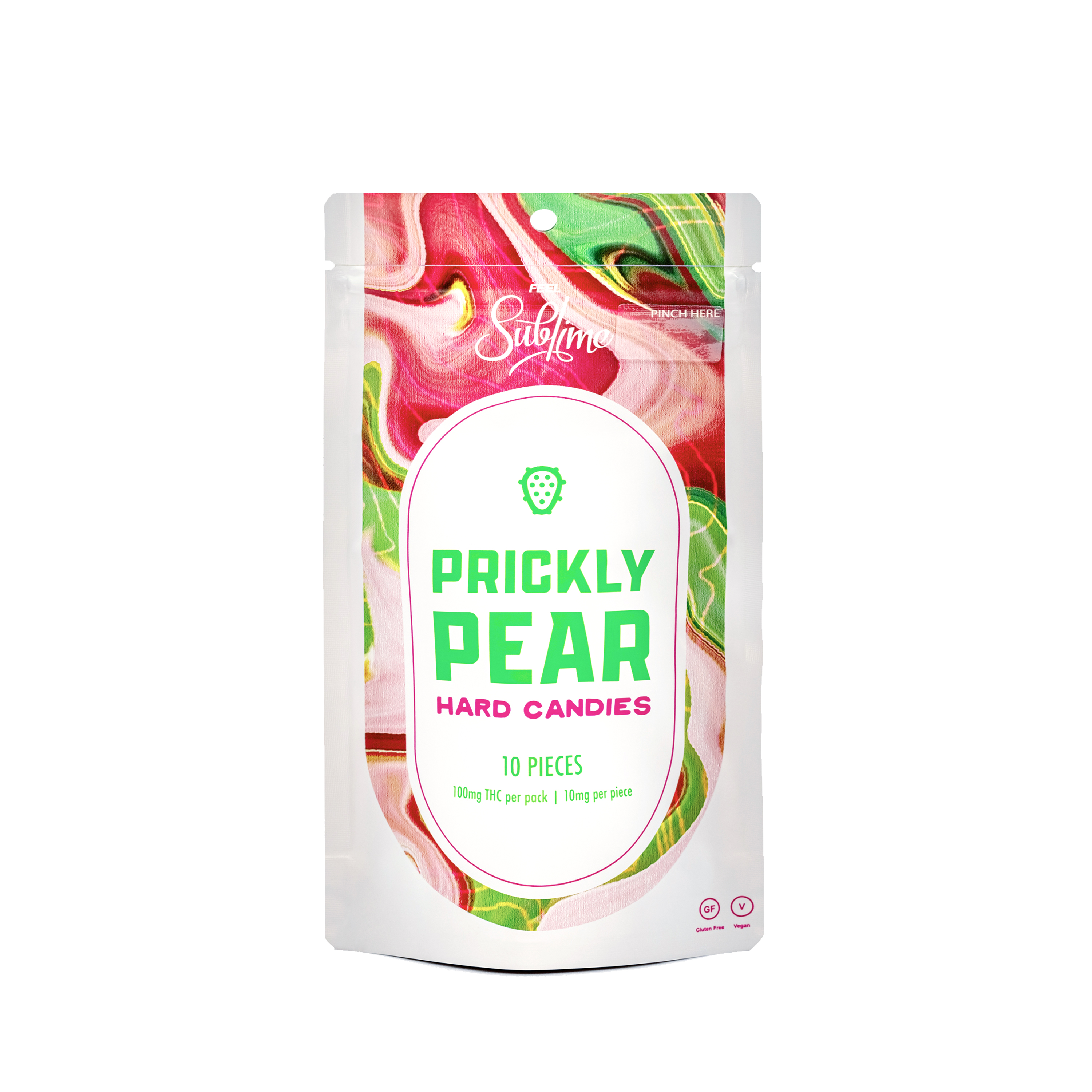 Photograph of product: Prickly Pear Hard Candies | Distillate | 100mg