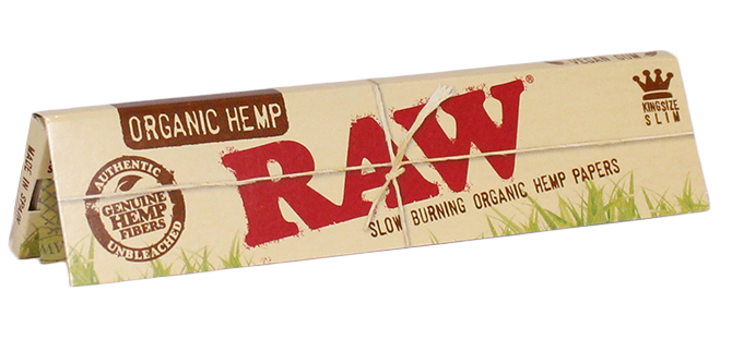 Photograph of product: Raw Organic Hemp Kingsize Slim 1 1/4" Rolling Papers