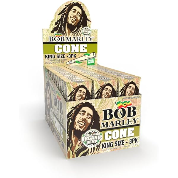 Photograph of product: Bob Marley's | King Size Hemp Cones 3pk
