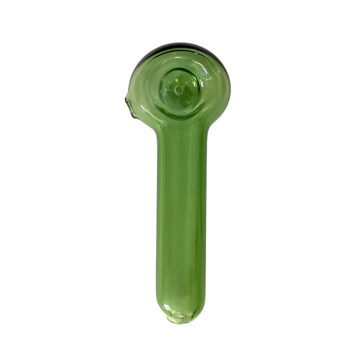 Photograph of product: Hand Pipe - Green - Elegant Glass Smoking Pipe with Vibrant Color