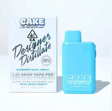 Photograph of product: CAKE - DISPOSABLE (DISTILLATE) - - Oui'd - BLUEBERRY BLISS