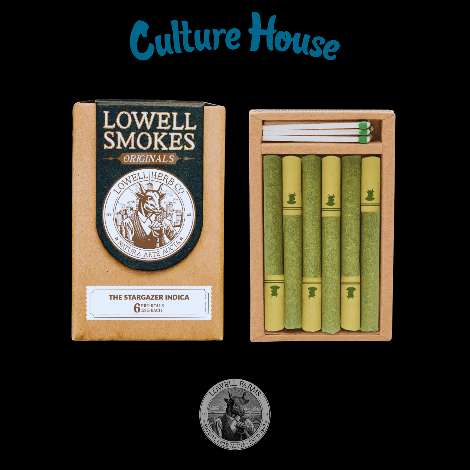 Photograph of product: Lowell Smokes | Star Gazer P. Roll 6PK