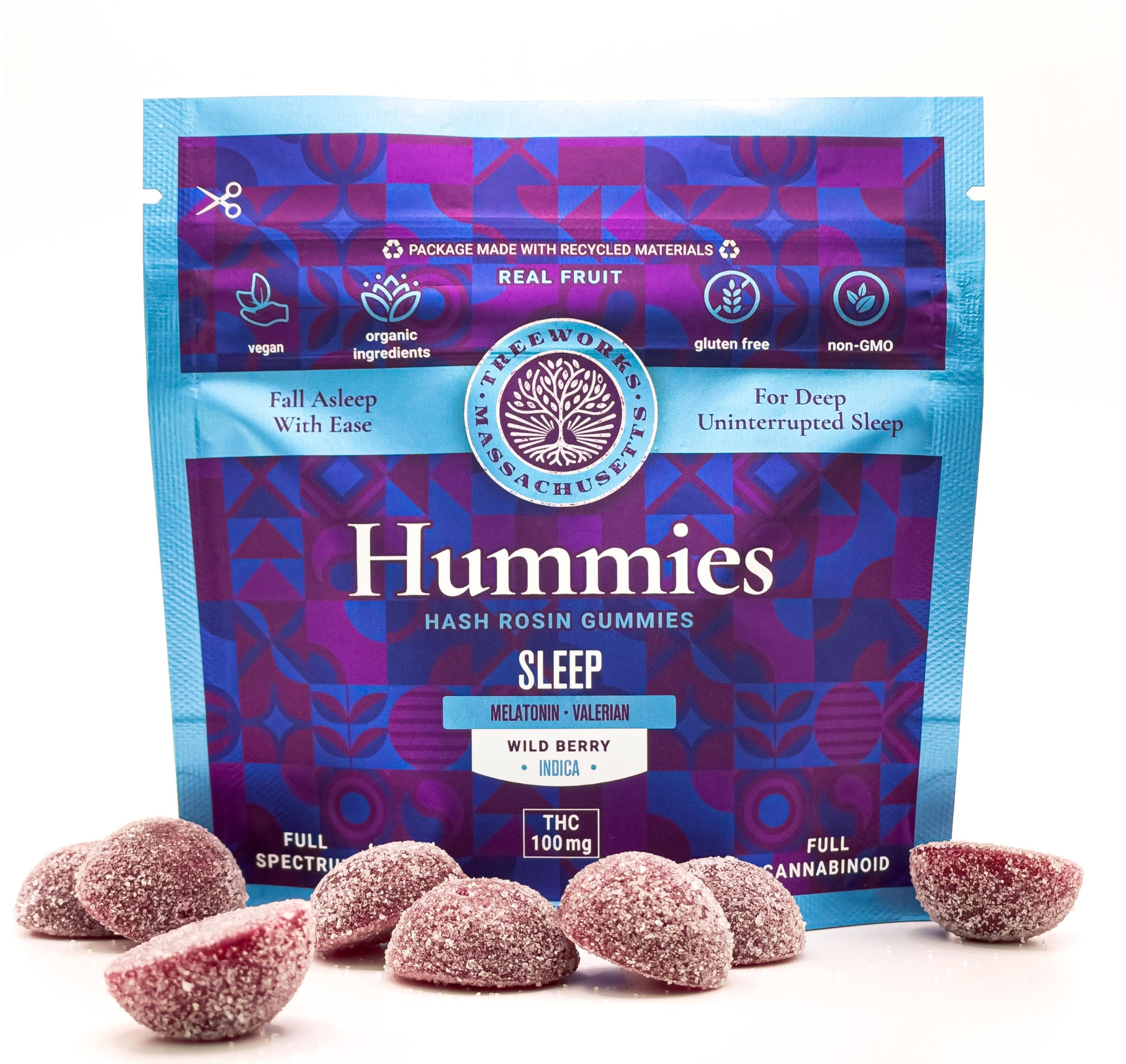 Photograph of product: Sleep Hummies - Oui'd (100mg) Flavor: Wild Berry